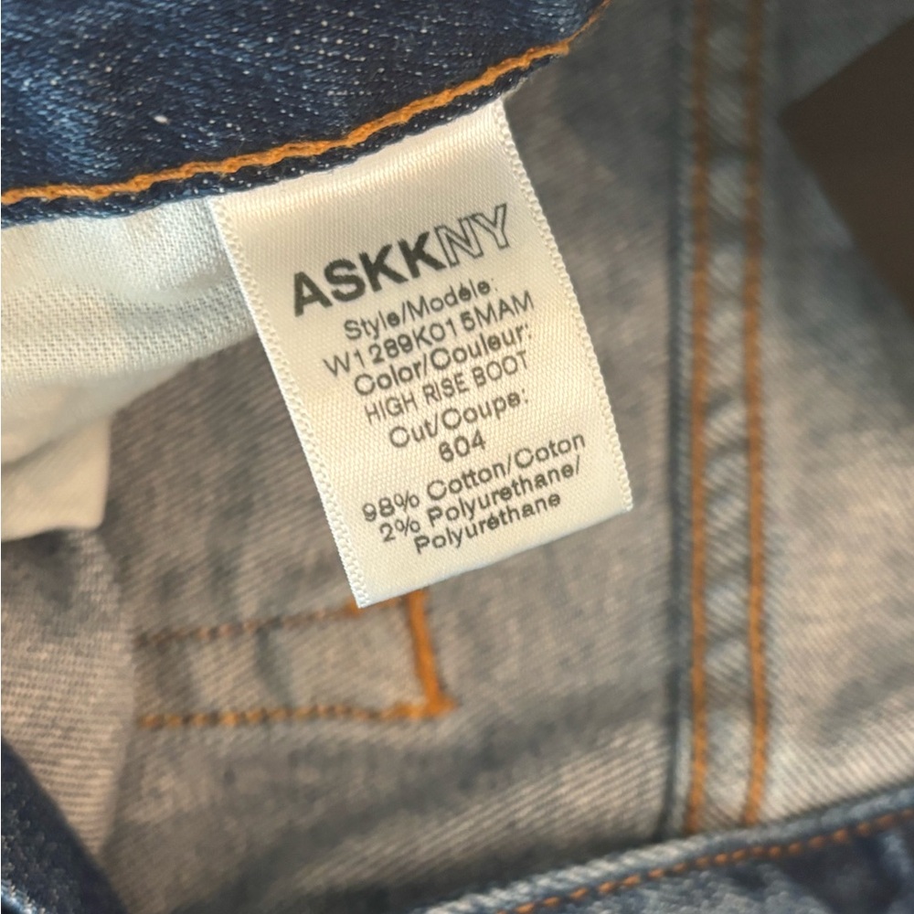 AskkNY Women’s High Rise Boot Cut Jeans - Picture 3 of 3